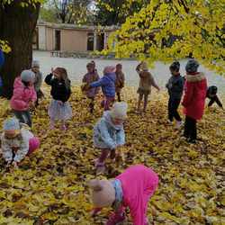 dzieci radośnie spędzają czas podczas zabawy liściami.jpeg