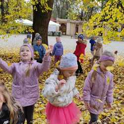 przedszkolaki bawią się liśćmi.jpeg
